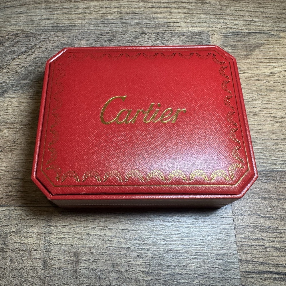 Vintage Cartier Red Jewelry Box Case Original Style Display Storage